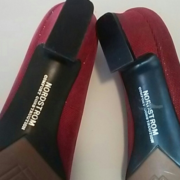 Red Nordstroms leather shoe low heel - Picture 5 of 6